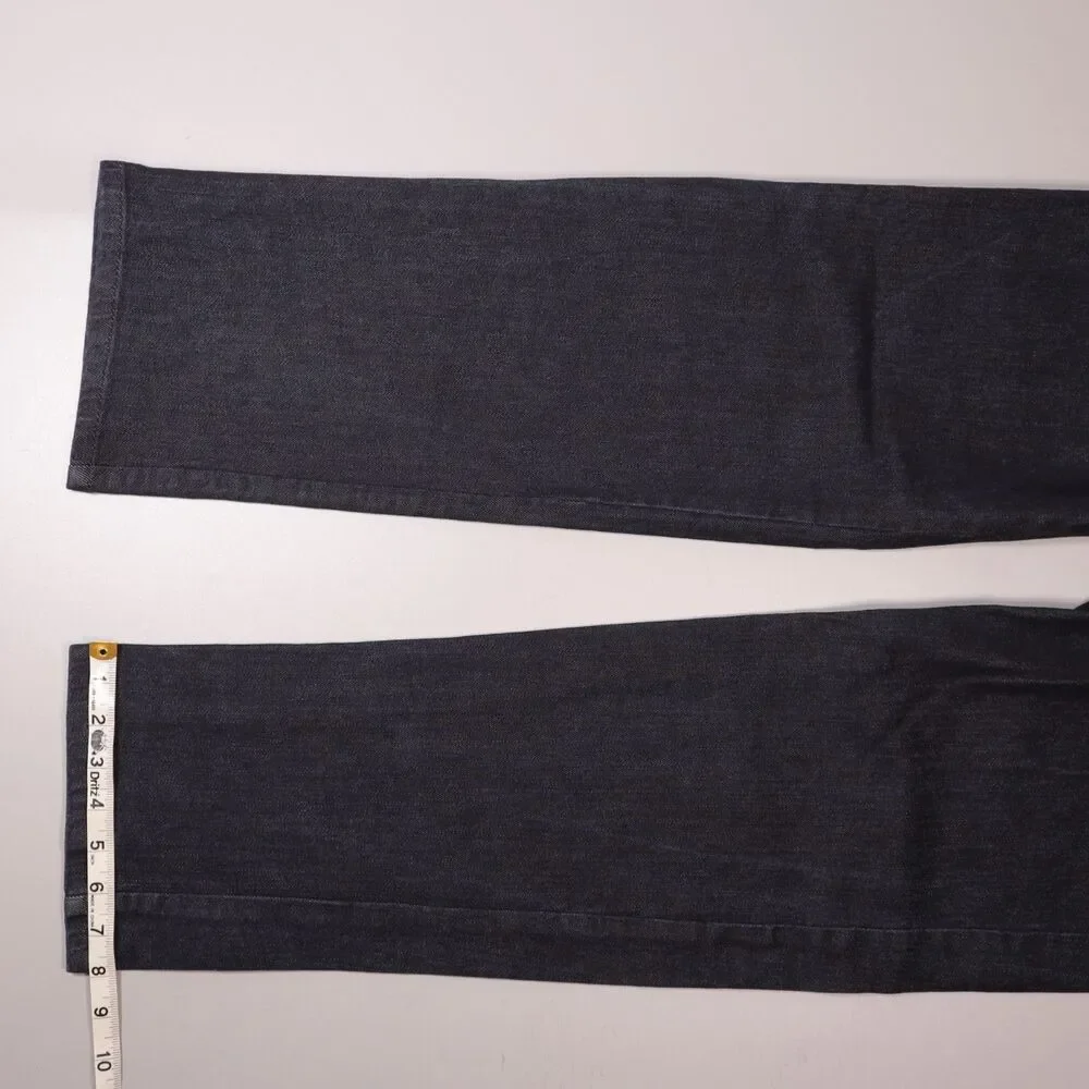 Betabrand Commuter Jeans Blue Denim Straight Leg Slim Reflective Mens 34x30